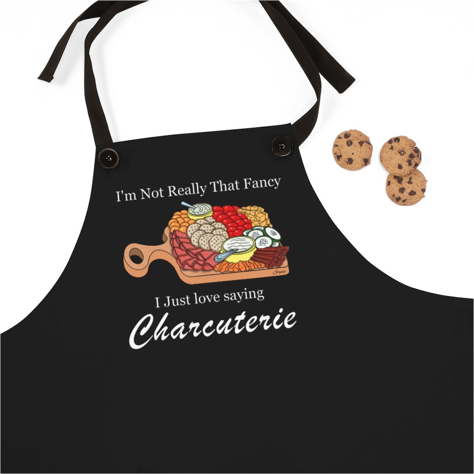 Funny Charcuterie Board “I’M NOT REALLY THAT FANCY” Apron