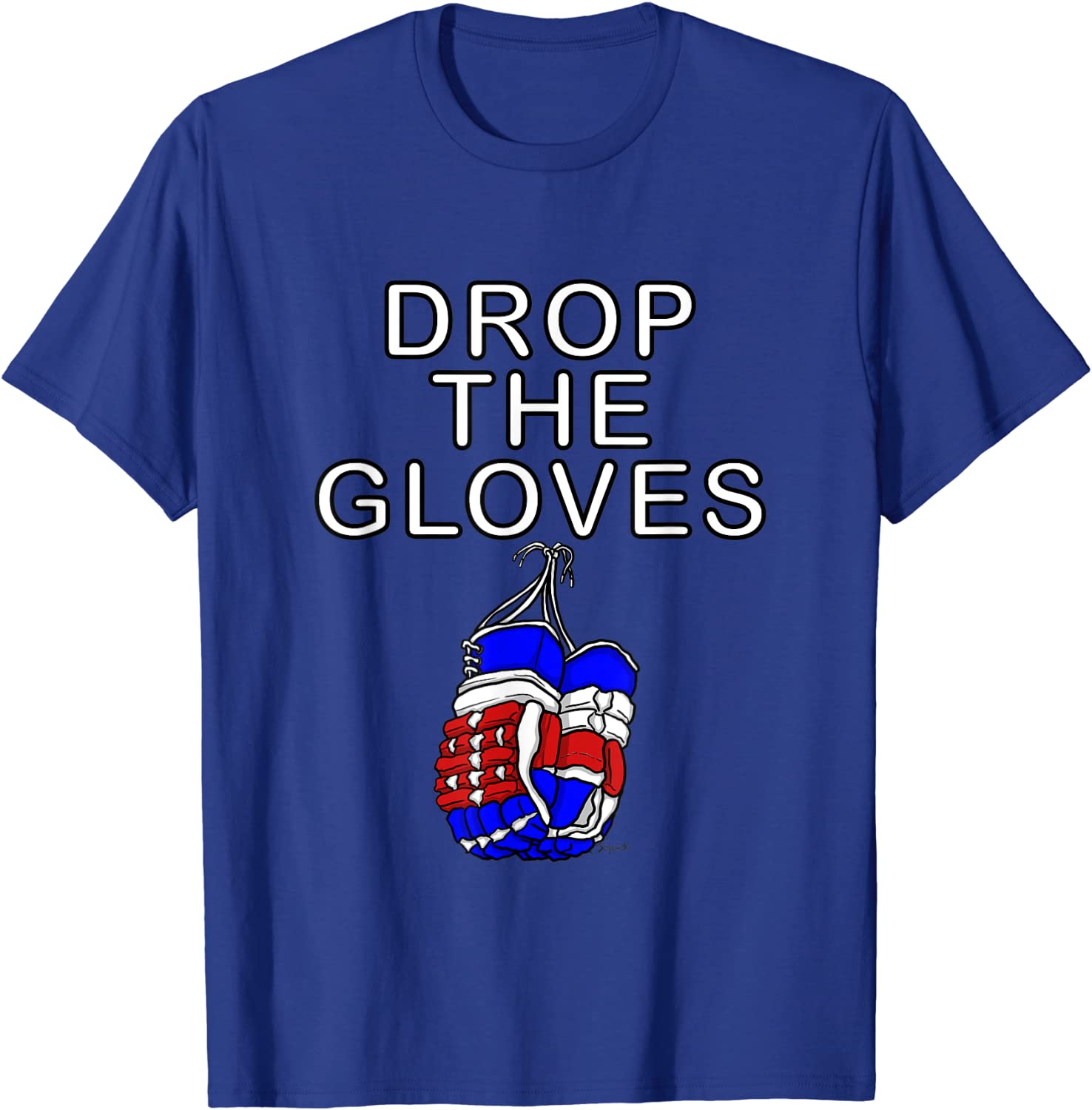 DROP THE GLOVES Ice Hockey Gloves T-Shirt